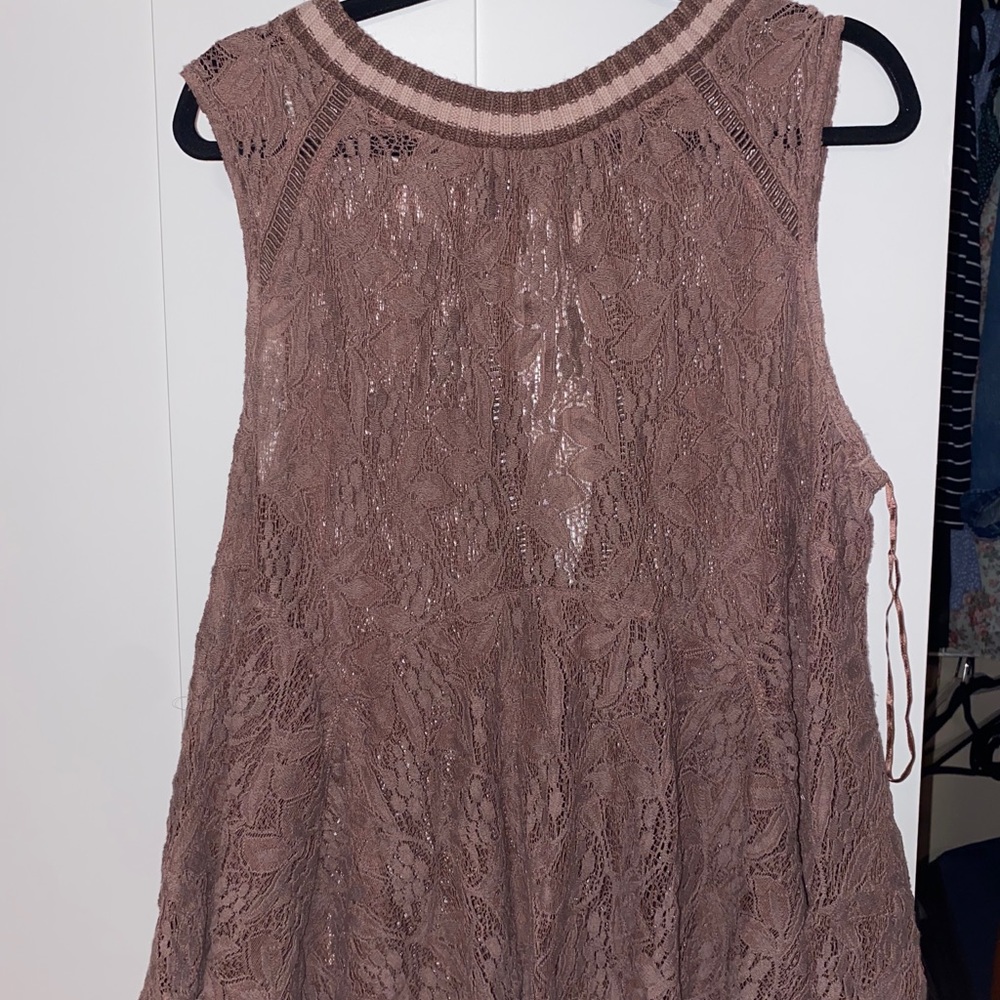 Free people crocheted shirt
